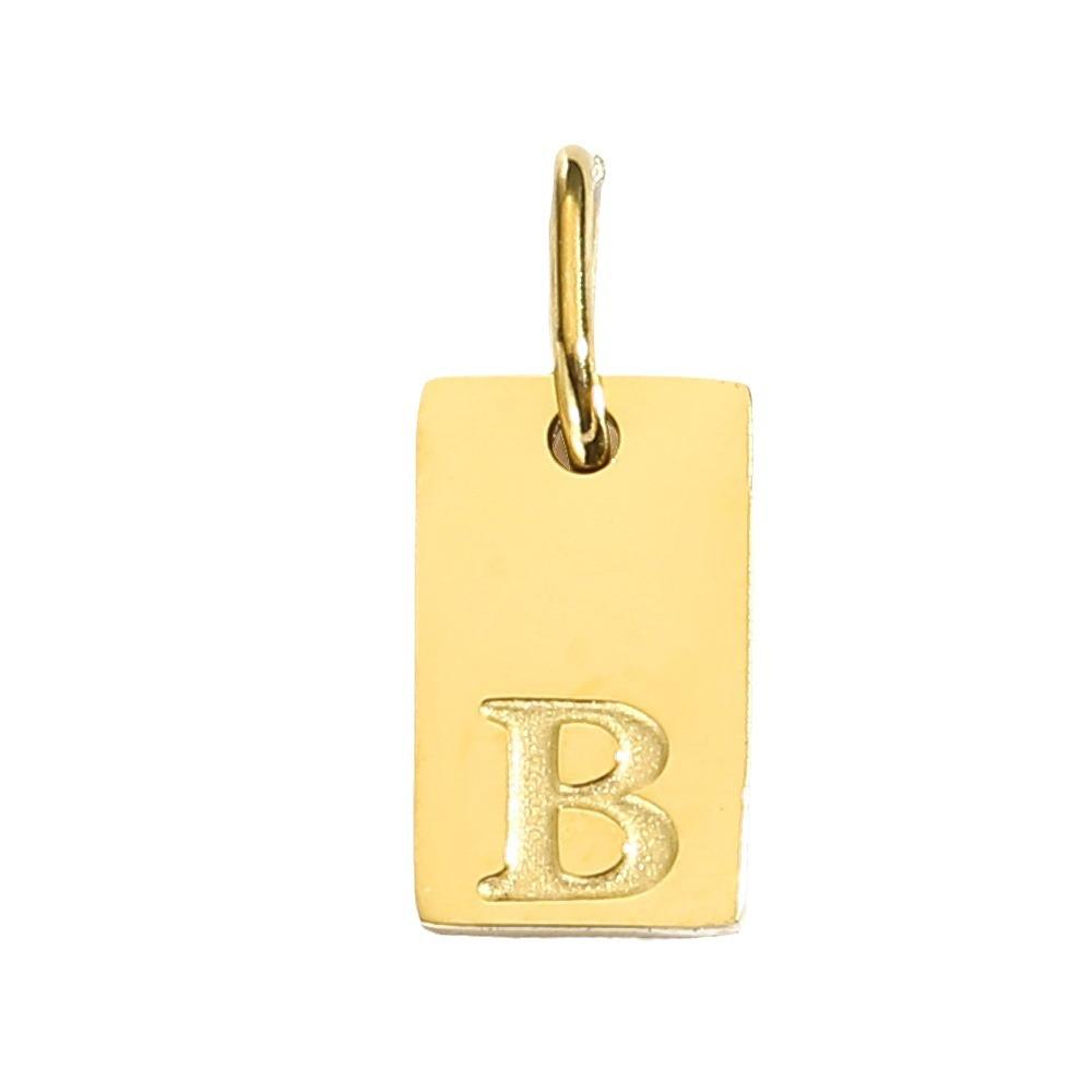 CARLIDANA Initial Necklace Engraved A-Z Alphabet Charm Necklace Box Chain Stainless Steel Women's Minimalism Jewelry Gift