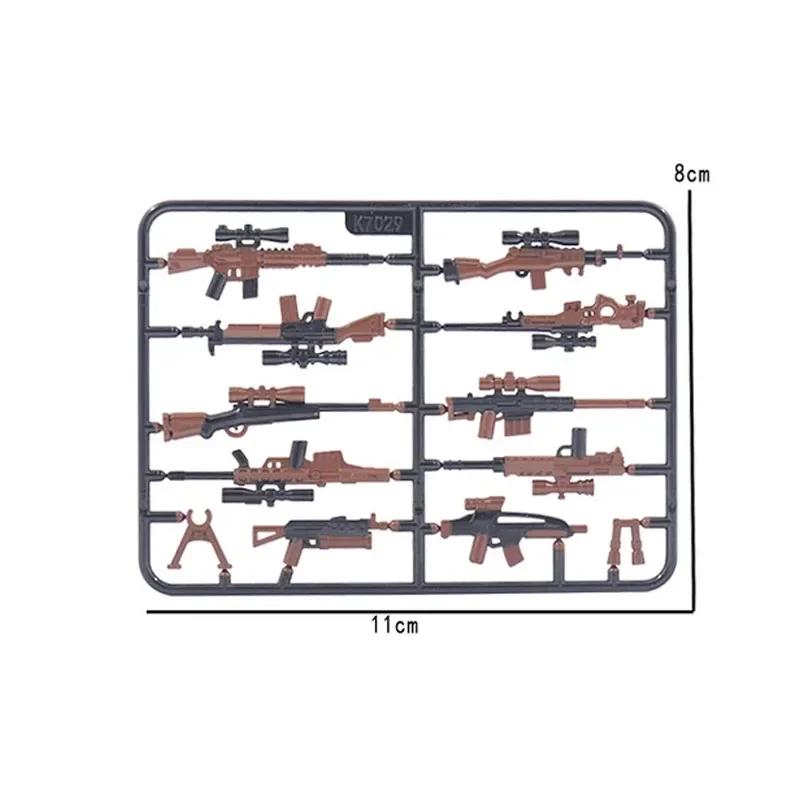 Building Blocks Weapons Accessory Soldier Digital Gift Ninja Sword Mortar Cannon Missile Launcher RPG Toys Mini Brick X006