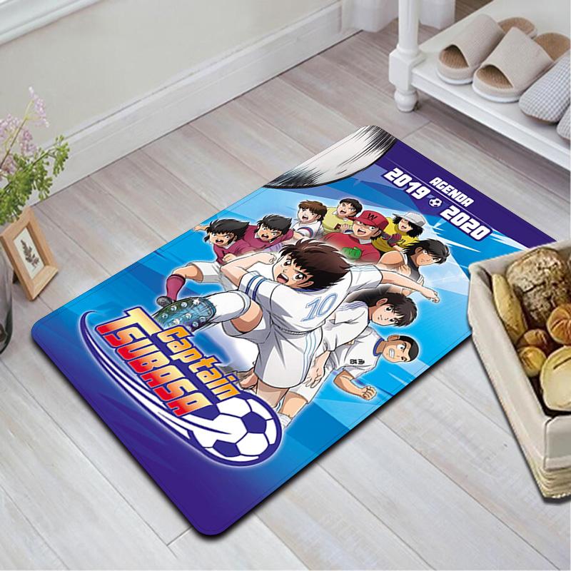 Captain Tsubasa Anime Print Rug Floor Mat for Living Room or Bedroom Soft and Comfortable Carpet a Gift for Birthday and Holiday.