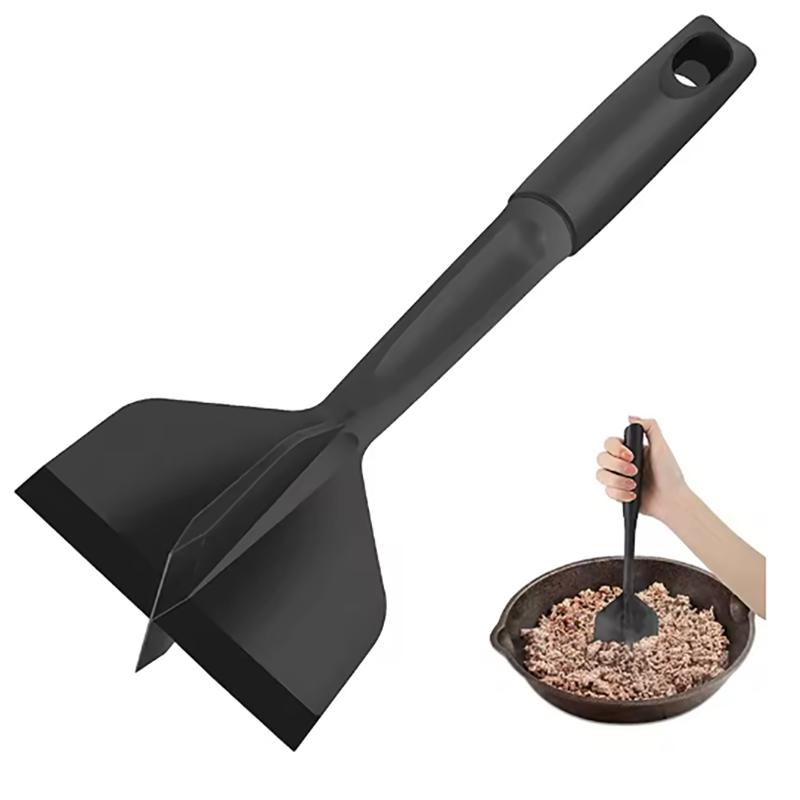 1pcs Kitchen Meat Chopper Ground Beef Masher Mixing, Grinding and Pounding Spatula Meat Scraper for Mincing Meat