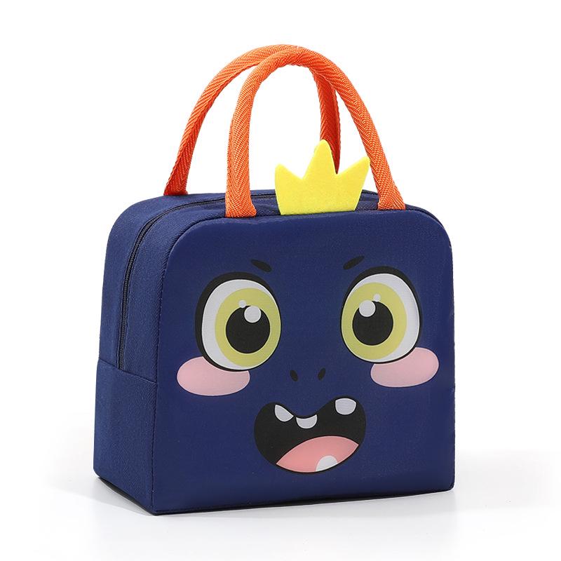 3D Cartoon Thermal Bento Bag - Insulated Lunch Box with Aluminum Foil Lining