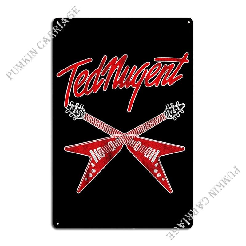 

Ted Nugent Metal Sign Party Plates Design Classic Designer Decoration Tin Sign Poster 20x30cm