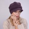 New Autumn and Winter Fleece Cap for Women Knitted Rabbit Fur Thread  Warm  Fashionable and Cold Proof Beret Hood