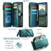 For Samsung Galaxy A17 5G/A17 4G Leather Case CASEME C36 Zipper 10 Card Slots Phone Cover with Straps