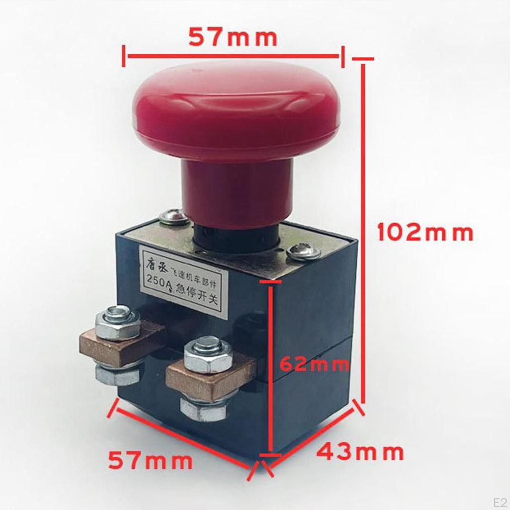 Emergency Stop Switch 96V 250A Component Replacement Easy To Install Vehicle Part,Forklifts