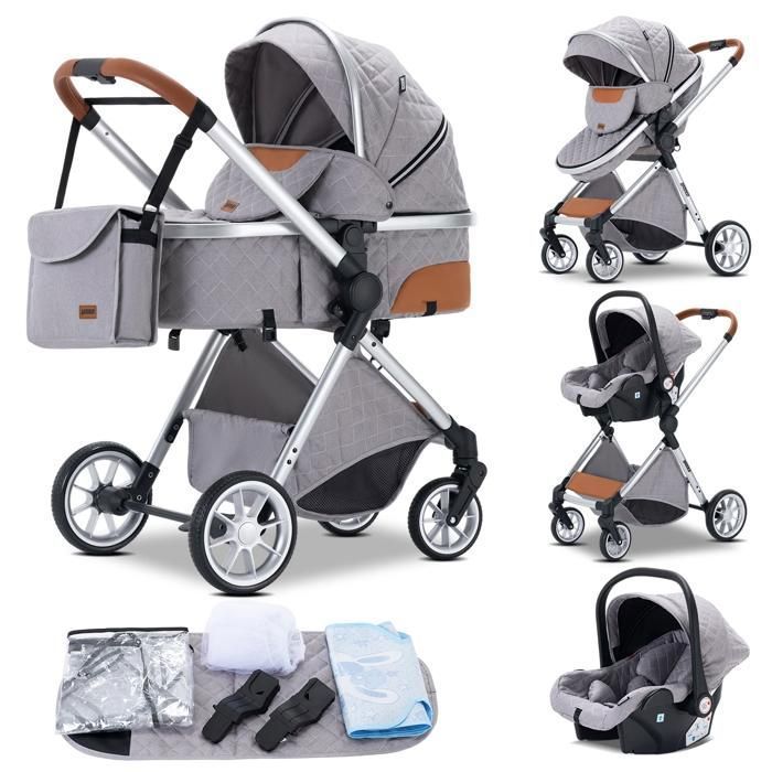 3-in-1 Baby Stroller with Bassinet and