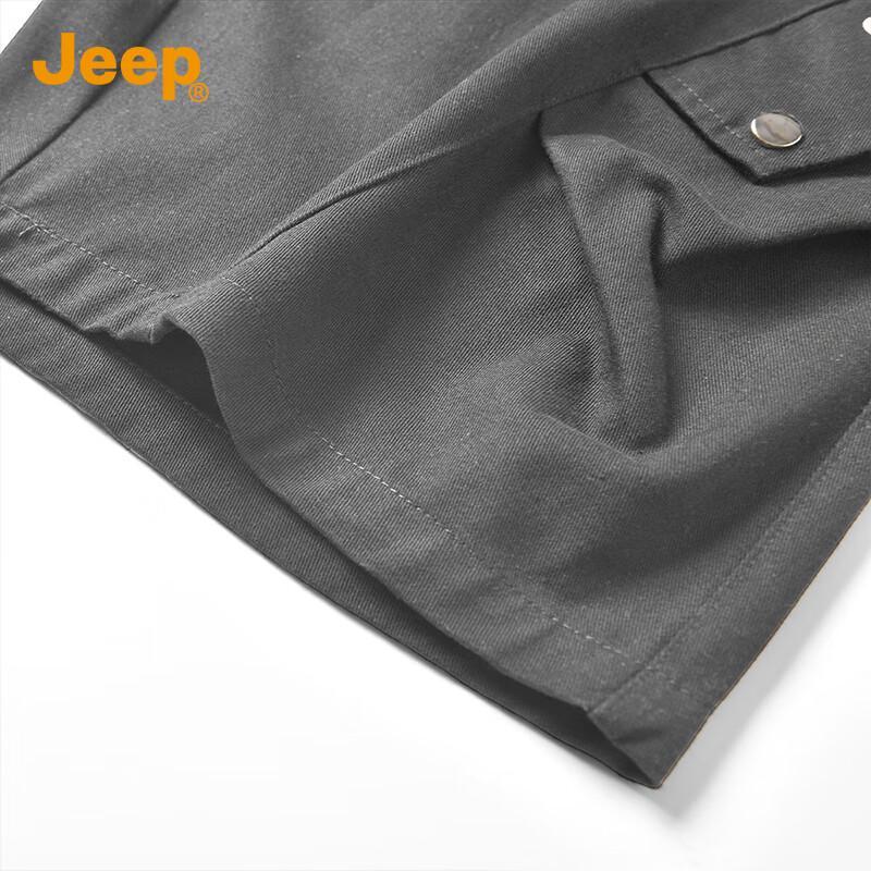 Jeep Men's 100% Cotton Casual Straight-Leg Shorts