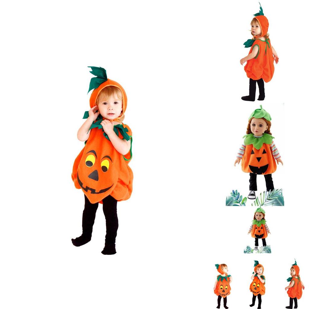 Cozy Comfortable Halloween Pumpkin Suit For Toddlers Children