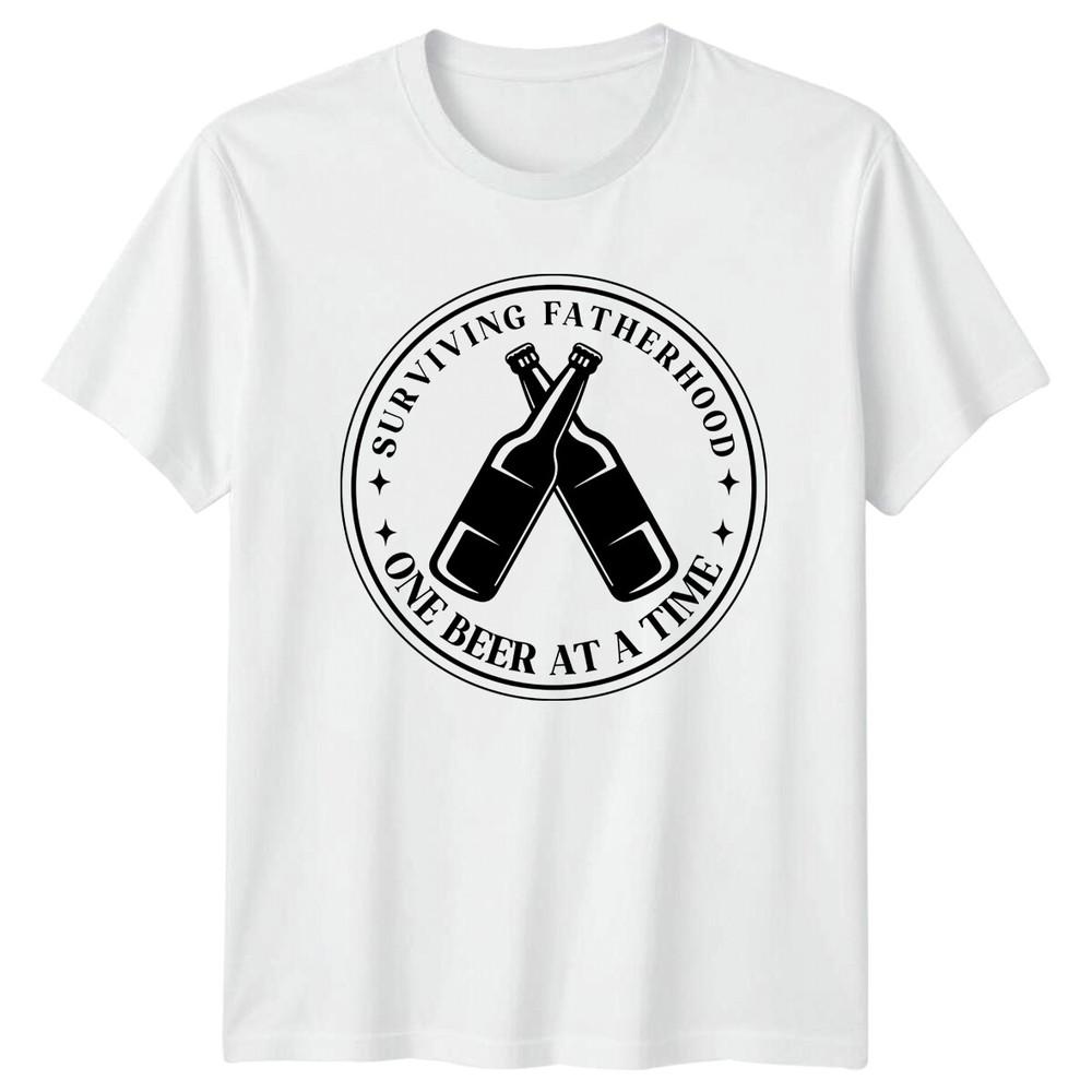 Surviving Fatherhood One Beer At A Time Dad TShirt S