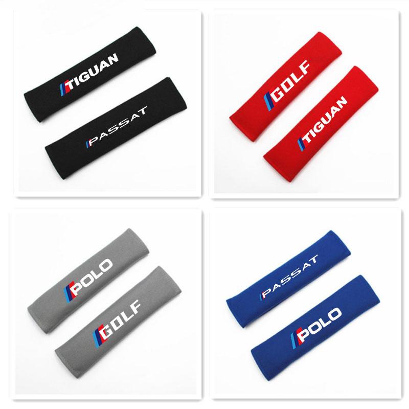 

2 шт. / Пара автомобильных ремней безопасности Набивка плечевого ремня Защитный чехол для ремня безопасности Салон для MK2 Tiguan Passat GOLF POLO Автомобильные аксессуары