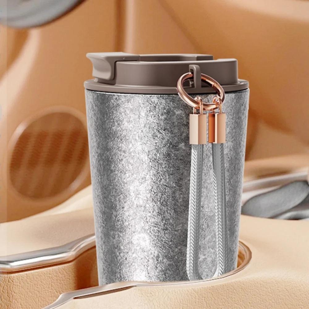 Thermal Insulated Coffee Travel Mug with Lid Leakproof Titanium Liner Tumbler for Hot And Cold Drinks