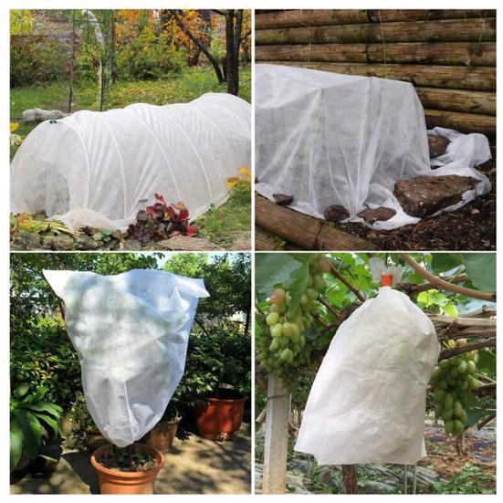 Plant Cold Proof Cover Winter Protection Frost Blanket with Adjustable Drawstring Zipper Freeze Protection Bag for Garden Shrubs Trees