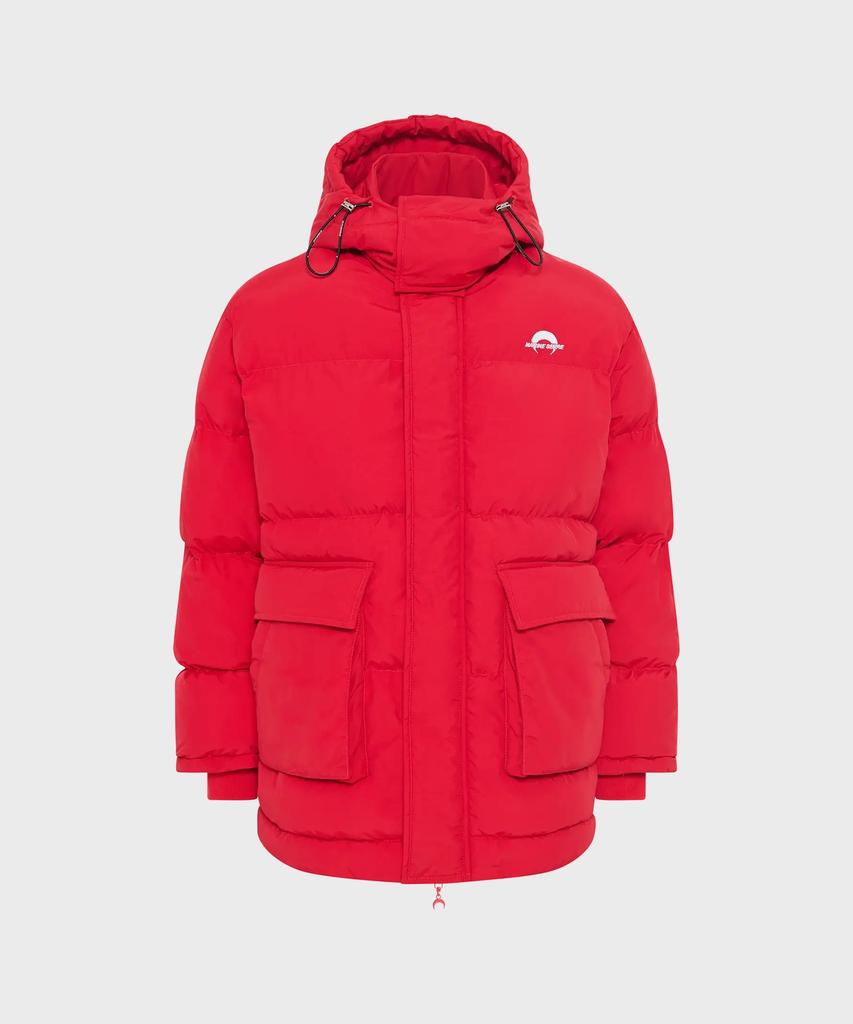 Marine Serre (U) Ms Sport Nylon Puffer Coat Red Ms Sport Nylon Puffer Coat Red