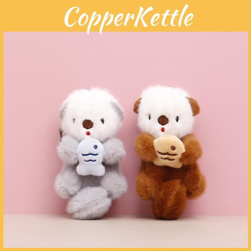 Otter Adorable Sea Plush Toy Cute Fluffy Keychain Charm Bags Perfect Doll Gift