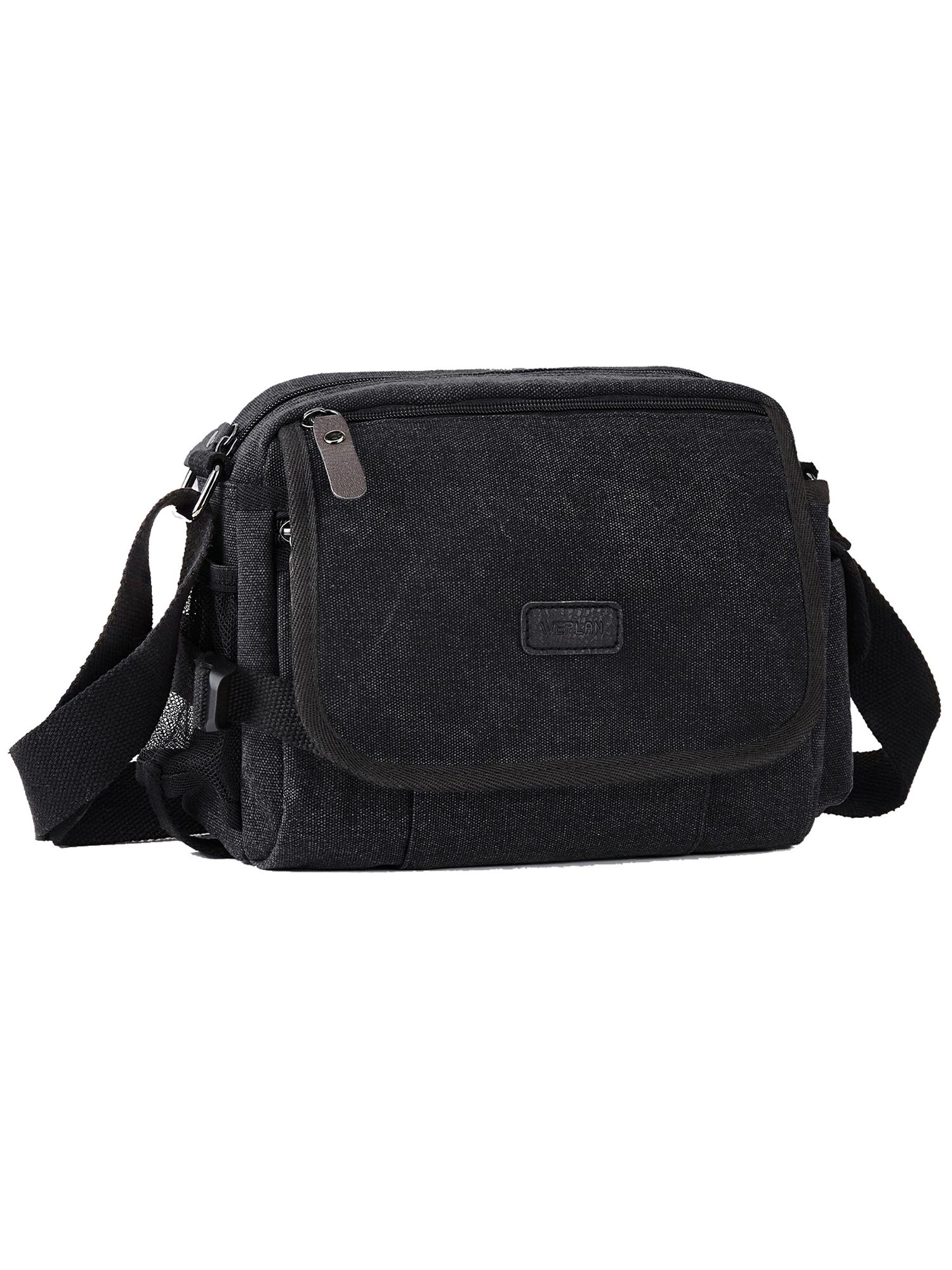 

Мужские сумки через плечо Высококачественная сумка через плечо Мессенджер Мужские винтажные поясные сумки Сумки для мальчиков Модная дорожная сумка Сумка через плечо Новинка чёрный