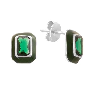 Silver Earrings with Cubic Zirconias, Emallu (60002252)
