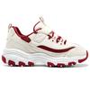 Skechers Kids Fashion Versatile Comfortable Toe Protection Non-Slip Kick-Resistant Rebound Low-Top Walking Shoes Baby Shoes Beige Red 80588N-NTRD
