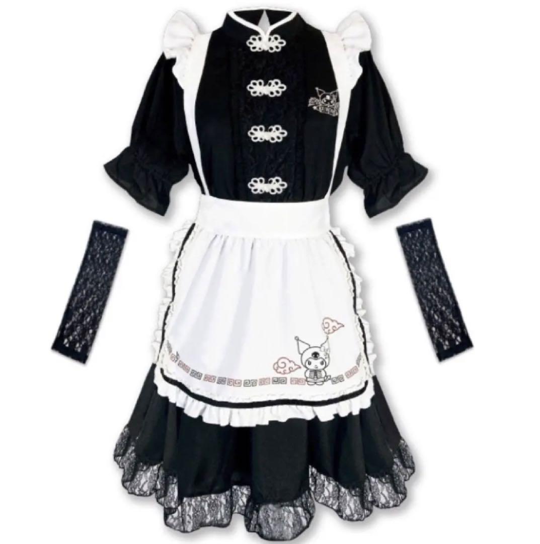 

[Б/У] КуромиSanrioКостюм горничнойКитайская одеждаКитайХэллоуинХэллоуинская вечеринкаКружево