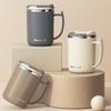 304 Stainless Steel Insulated Coffee Cup With Tea Strainer&Spoon Portable Double-layer Mug Leak-proof Drinking Cup For Student