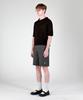 ESN Washable Collared Neck Short Sleeve Knit Black