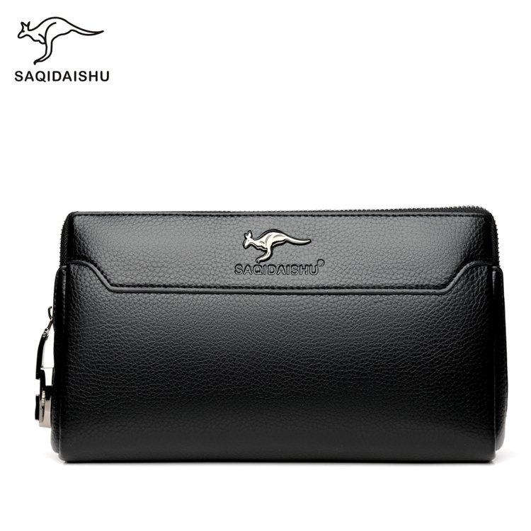 Simple business clutch bag wristband multi-compartment men s bag