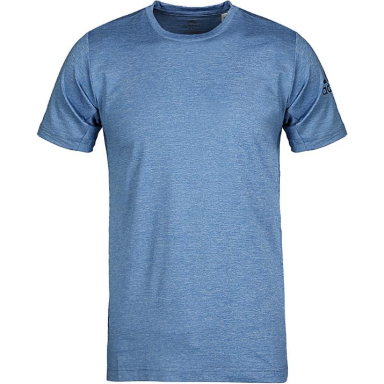Adidas T Shirts Men s Blue Crew Neck Moderate Straight Fit CE0851 XS