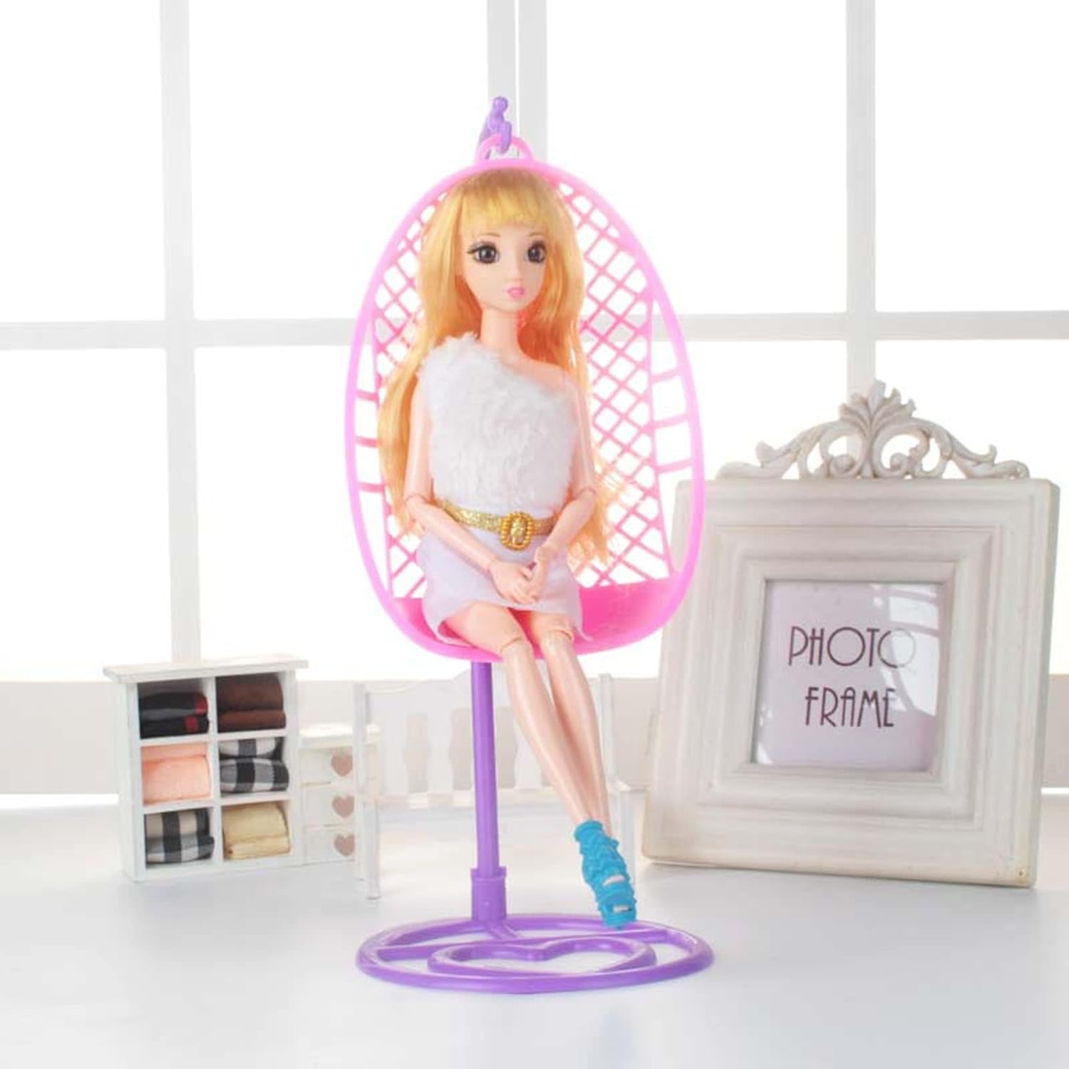 Подвесной стул для кукольного домика — фото 11