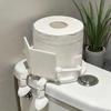 Soporte de Papel Higiénico Creativo de Pie - Divertido Diseño de Postura Sentada, Articulación Desmontable Adorno Artístico Práctico, Decoración de Baño para el Hogar