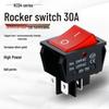 30A High-Power Welding Machine Oven Switch, KCD4 Rocker with Light, 4-Pin, Two-Position Model