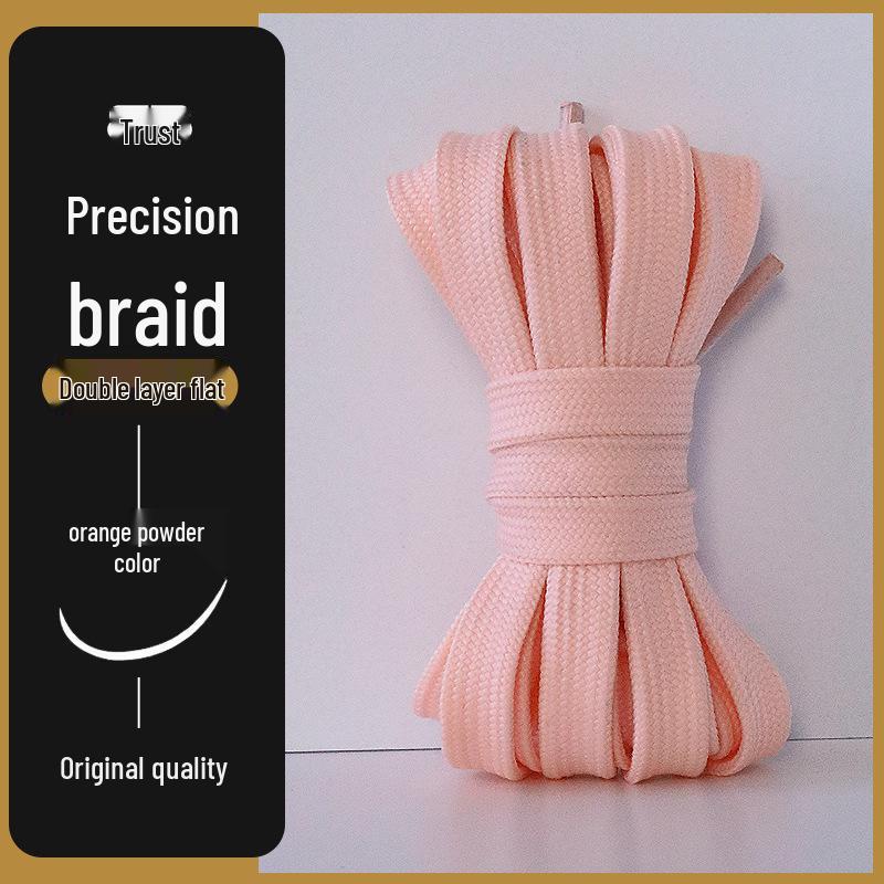 Mångsidiga platta skosnören för män och kvinnor - Original Svart, Vit, Färgglada, Rosa, Grå