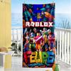 Roblox Beach Towel Soft Durable Quick-Dry Comfortable Lightweight Suitable for Sports, Travel, Swimming, Yoga, Bathroom, Beach, And Pool