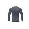 Li Ning Solid Color Logo Print Slim Fit Lightweight Fitness Shirt Men Tops Deep-Gray YUDT061-3