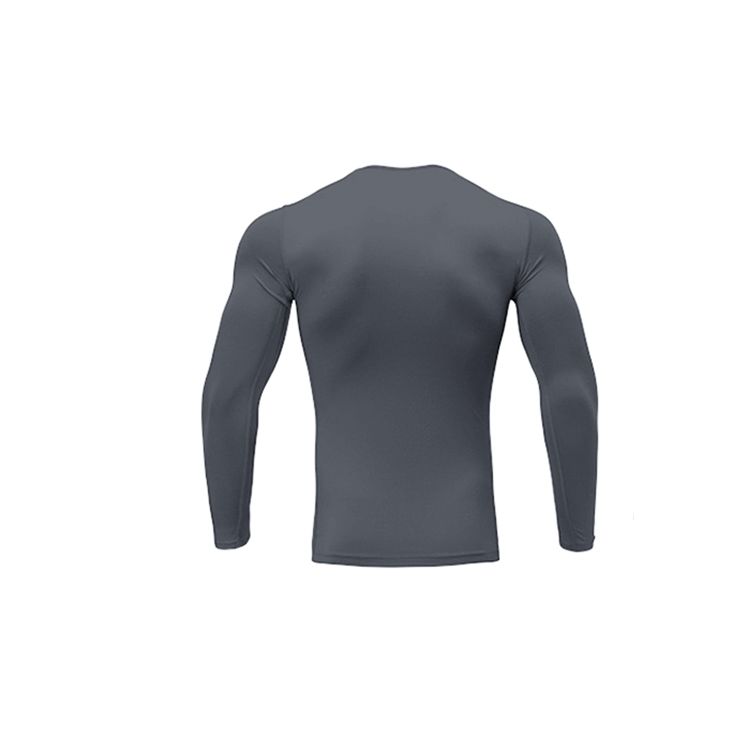 Li Ning Solid Color Logo Print Slim Fit Lightweight Fitness Shirt Men Tops Deep-Gray YUDT061-3