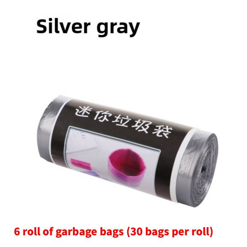 Small Trash Bag Set For Home And Car With Thick Pe Material And Flat Opening Design
