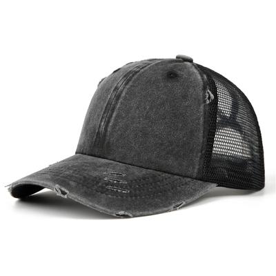 Washed Retro Cap Summer Men And Women Thin Mesh Breathable Hole Baseball Cap Outdoor Sports Visor