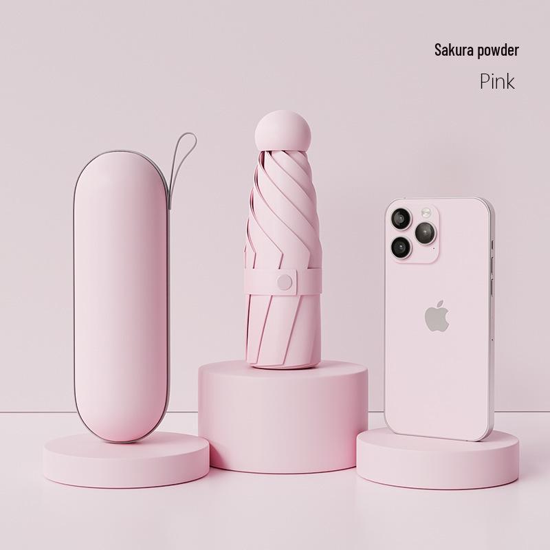 Women's Mini Pocket Folding Umbrella - High-End Sunscreen & Sunshade, Rain or Shine