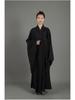 Haiqing Zen Monk Robe - Unisex, Linen, Coffee Color, All-Seasons Meditation Coat