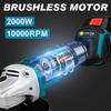 10000 Rpm Household Cordless Portable Power Tool Brushless Electric Angle Grinder Rechargeable Polishing Cutting Machine