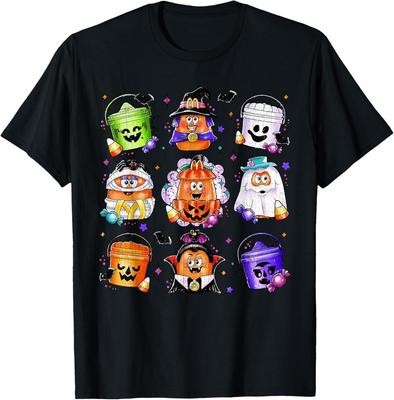 Chicken Nuggets Kürbis Halloween 90er Vintage T-Shirt