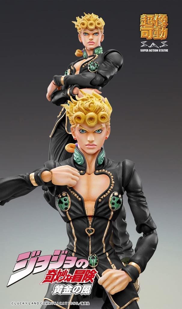 Super Action Statue Bizarre Adventure Part Giovanna Approximately 150mm PVC ABS Nylon Painted Movable Figure "JoJo's 5" "Giorno Ver. BLACK" & &