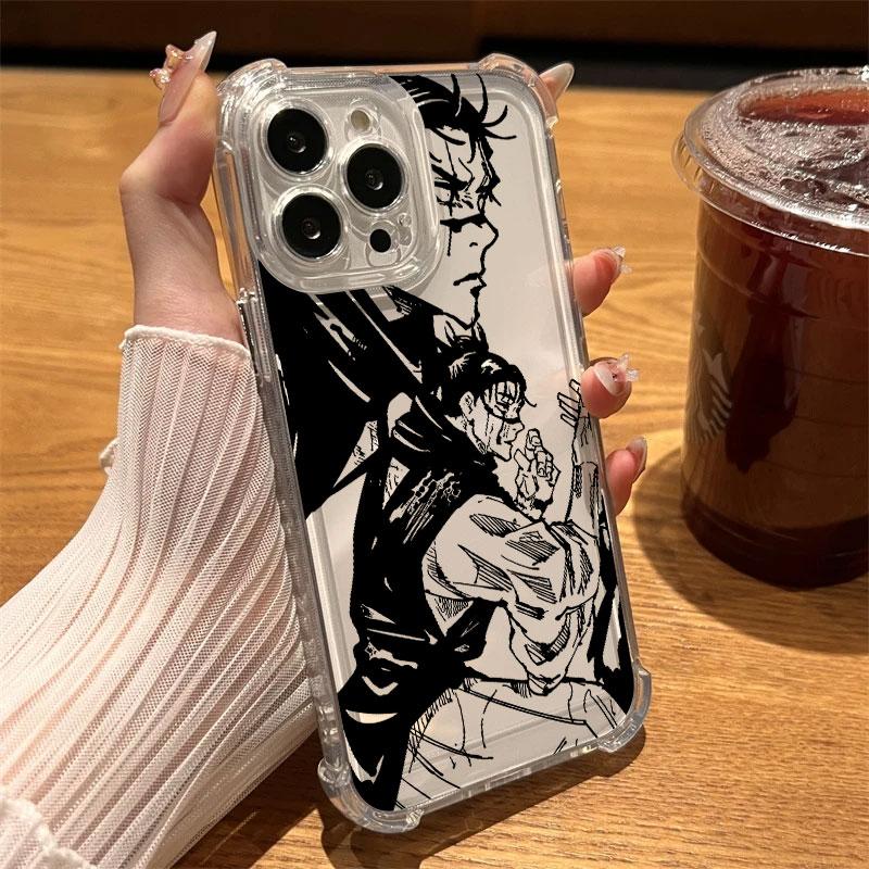 Jujutsu Kaisen Clear Phone Case For iPhone 17 Air 16 e 15 14 13 12 11 Pro Max Plus Mini SE 2020 2022 Soft Shockproof Cover Choso