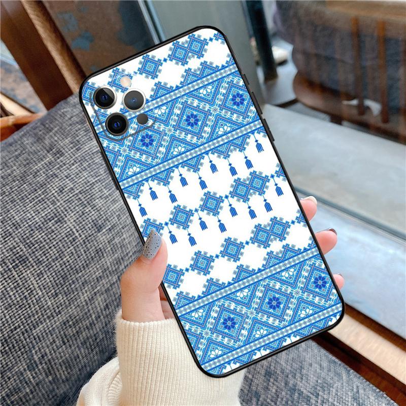 Ukraine Ukrainian embroidery Phone Case For iPhone 16 15 13 12 11 14 Pro Max 12 13 mini XR 15 16 Plus 16e Cover Shell