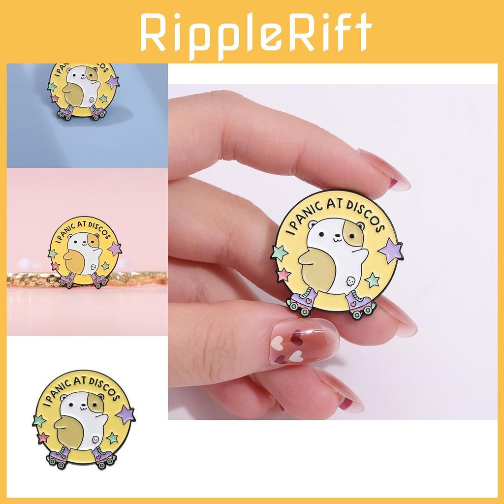 Cute Animal Shape Cartoon Letter Brooch Unique Alloy Badge For Men And Women