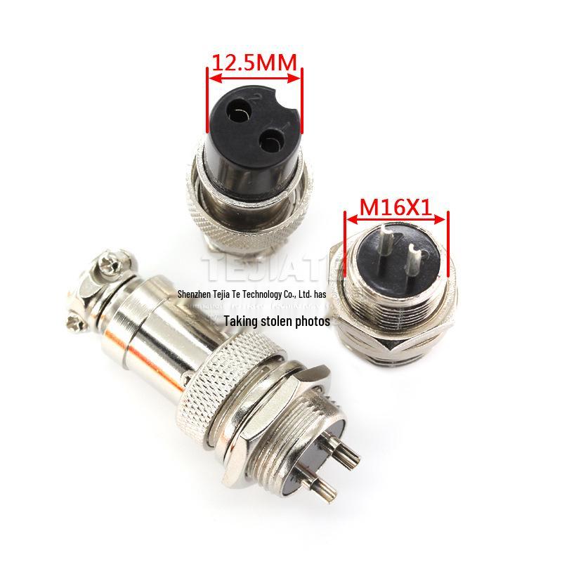 GX16 M16 Aviation Plug Socket: 2 to 10-Pin Male & Female Connector