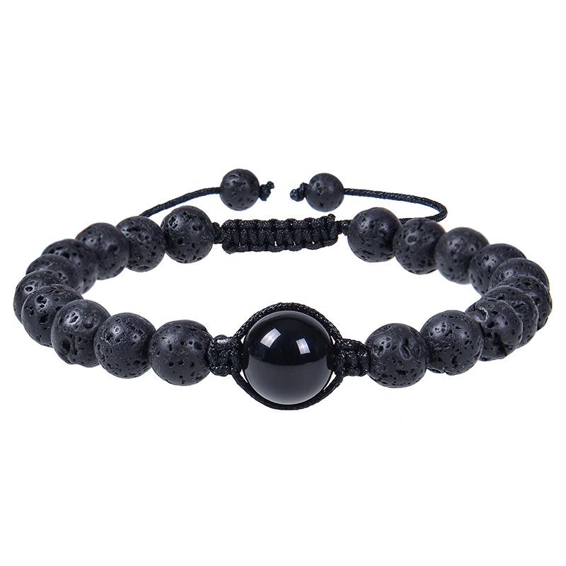 JYL TS Bracelet Mother-Daughter  2-Piece Gift Style Strengthens Family Bond obsidian