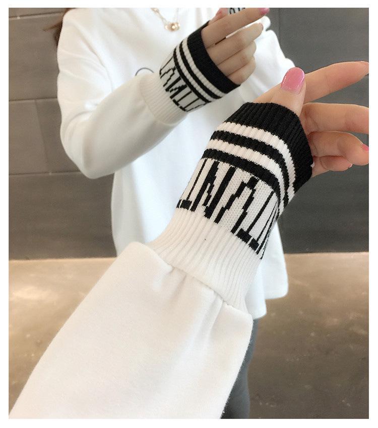 Women's Double-Sided Velvet Long-Sleeve T-Shirt, Autumn/Winter, Korean Style, Plus Size, Mid-Length, Loose Fit, Base Layer.