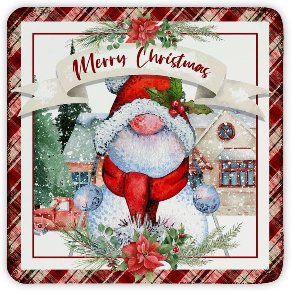 Christmas Metal Wall Art for Home Living Room Kitchen Decor