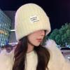Women's autumn and winter hats, crimped warm knitted hats, ear protectors, cold-proof pullovers, and headcaps for men