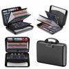 Large Capacity Handheld File Bag 13 Accordion Pocket Portable Safe Storage Case  Papers