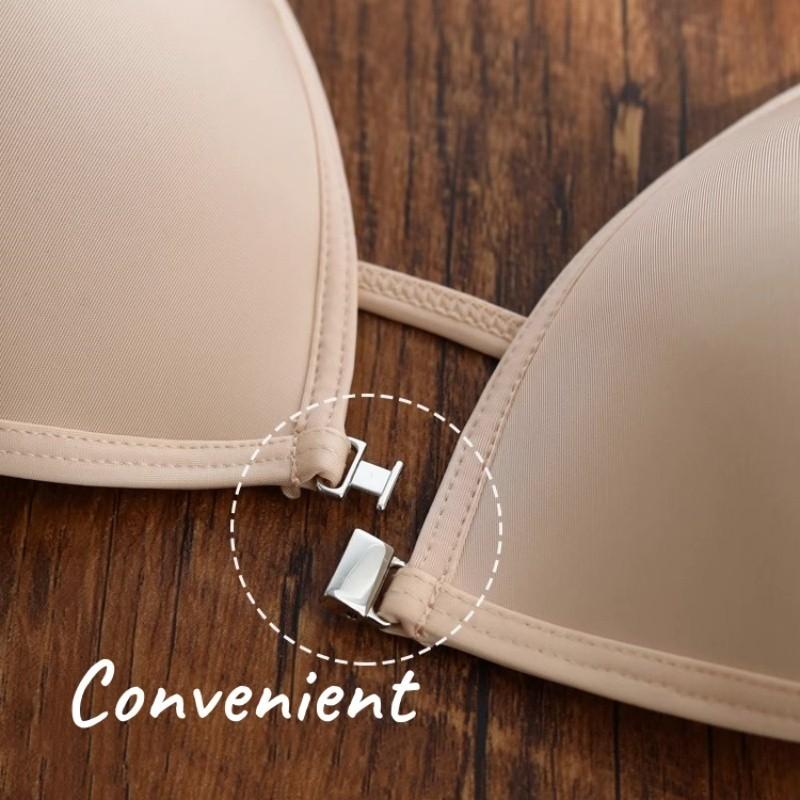 Allofme Women French Triangle Cup Underwear Traceless and Wireless Lingerie Beautiful Back Bra